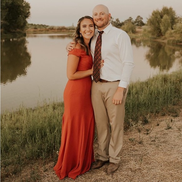 Azazie Lecia Dress in Rust! - Picture 5 of 7